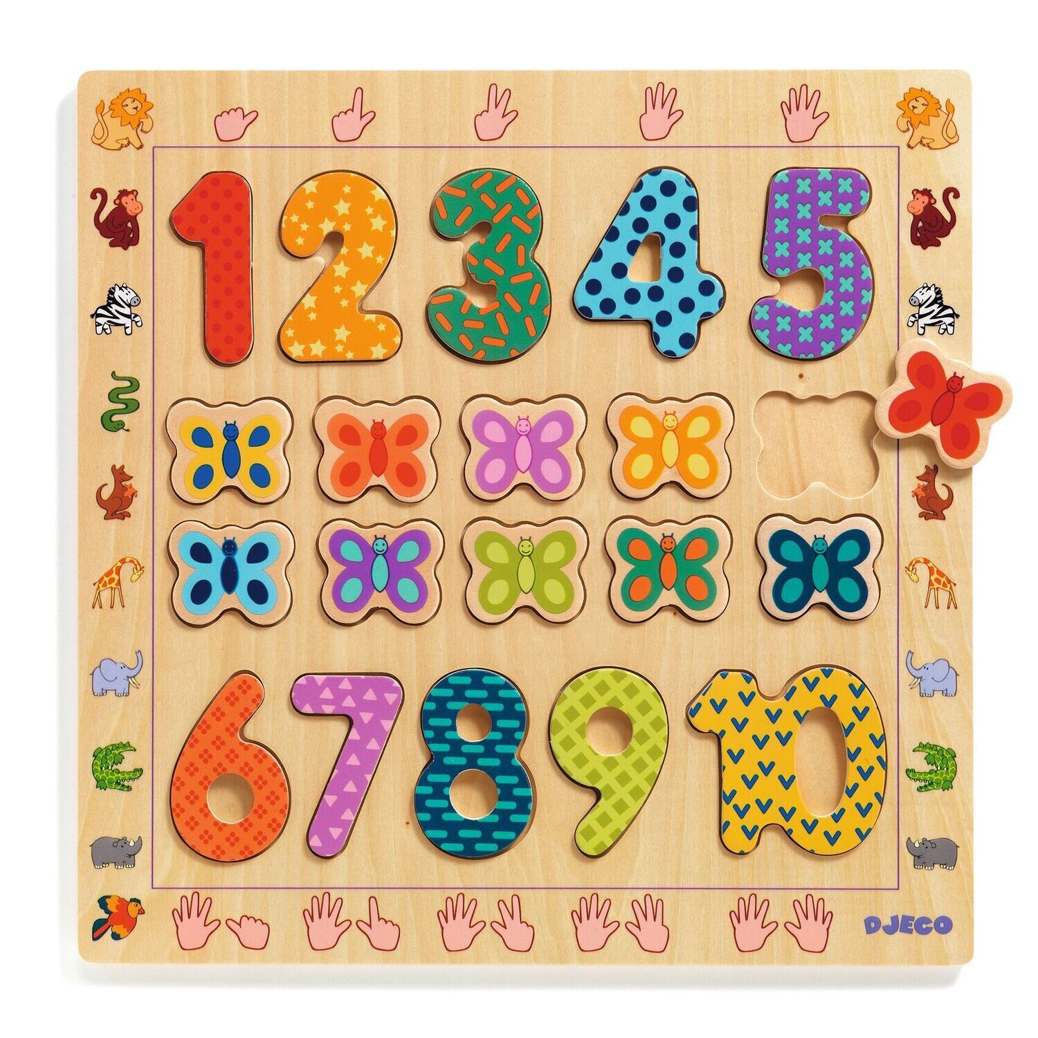 PUZZLE EN MADERA 1 AL 10