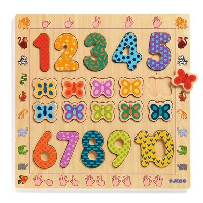 PUZZLE EN MADERA 1 AL 10