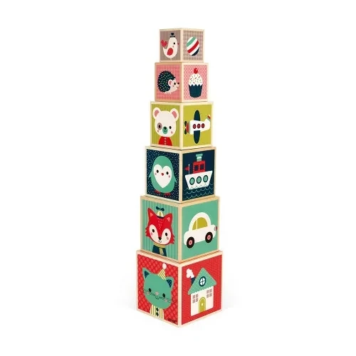 CUBOS APILABLES EN MADERA BABY FOREST