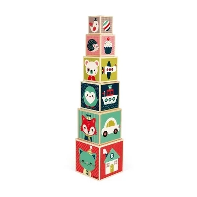 CUBOS APILABLES EN MADERA BABY FOREST