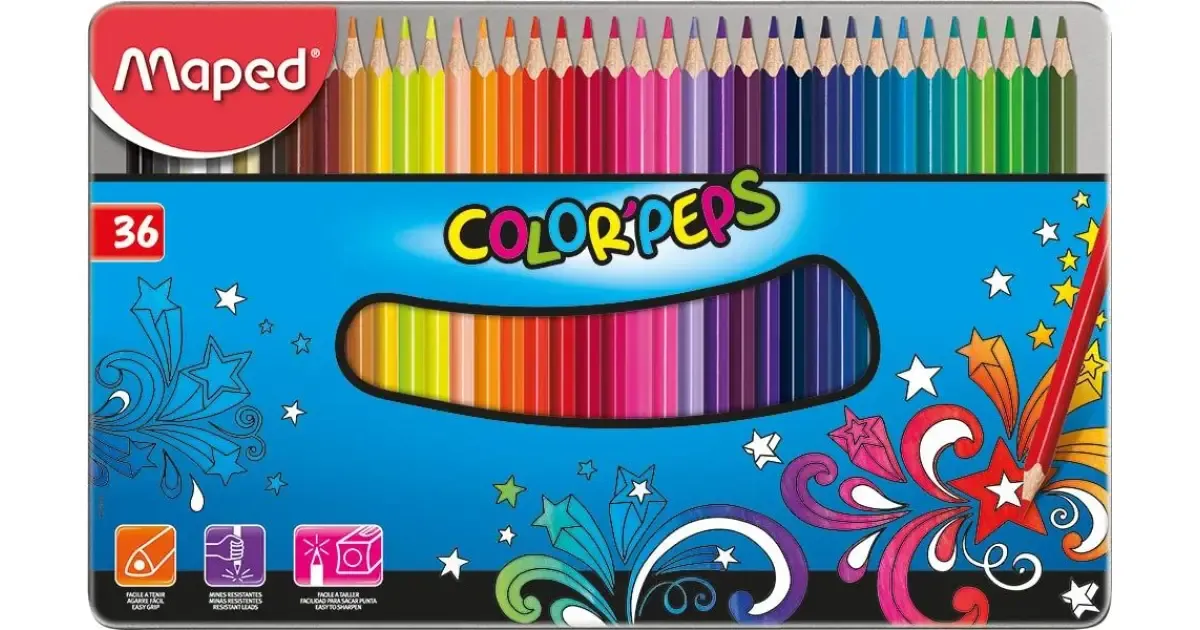PACK LATA MAPED 36 LAPICES DE COLORES