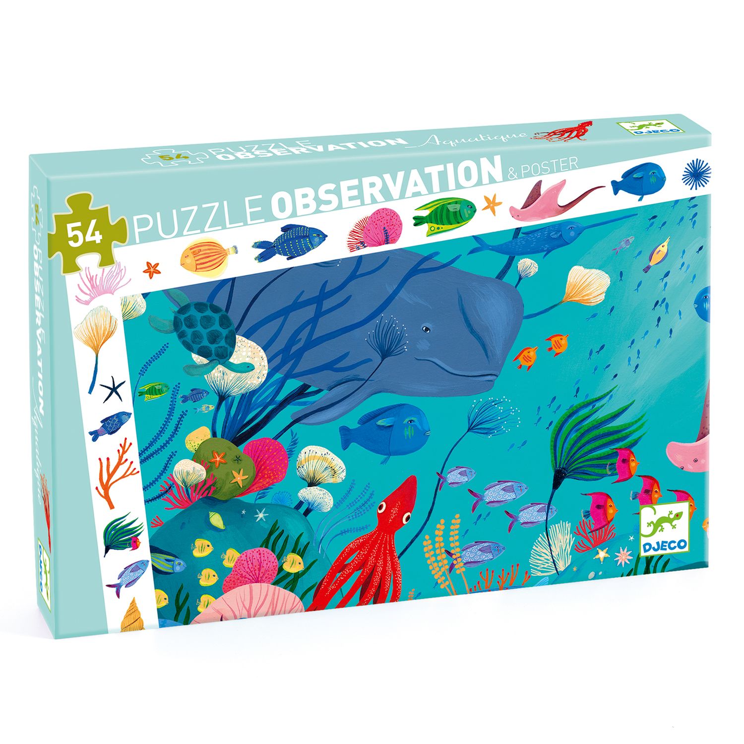 PUZZLE OBSERVACION ACUATICO 54 PIEZAS