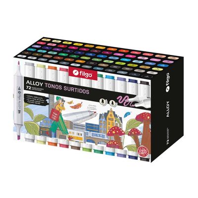 MARCADOR ARTISTICO FILGO 72 UNIDADES
