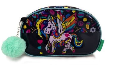 CARTUCHERA UNICORNIO CON PONPON
