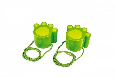 HUELLAS DE GATO PAR VERDE PARA PLAYA