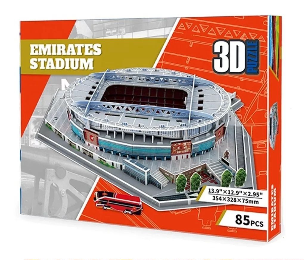 EMIRATES STADIUM PUZZLE 3D 85 PIEZAS