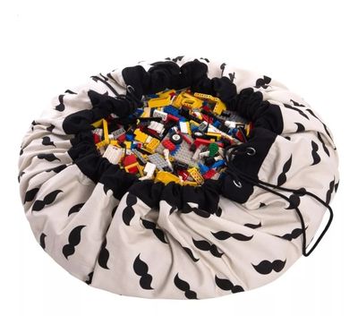 BOLSA ALFOMBRA PARA JUGUETES MOSTACHOS