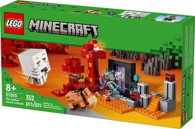LEGO MINECRAFT THE NETHER PORTAL AMBUSH 352 PIEZAS