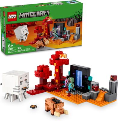 LEGO MINECRAFT THE NETHER PORTAL AMBUSH 352 PIEZAS