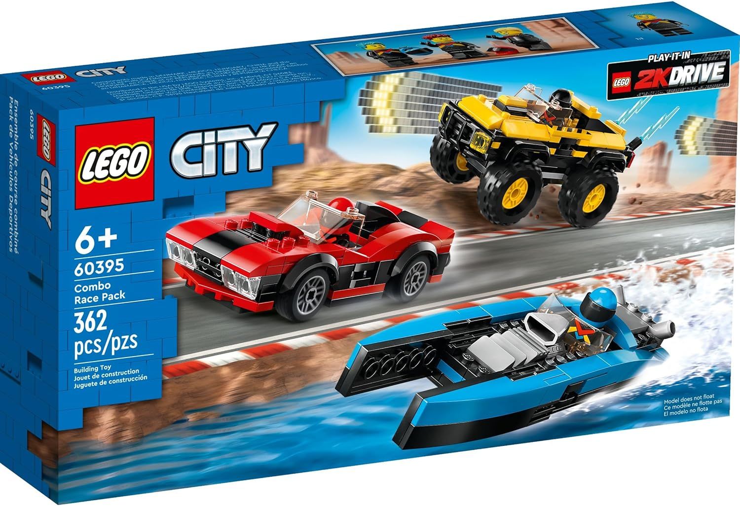 LEGO CITY COMBO RACE PACK 362 PIEZAS