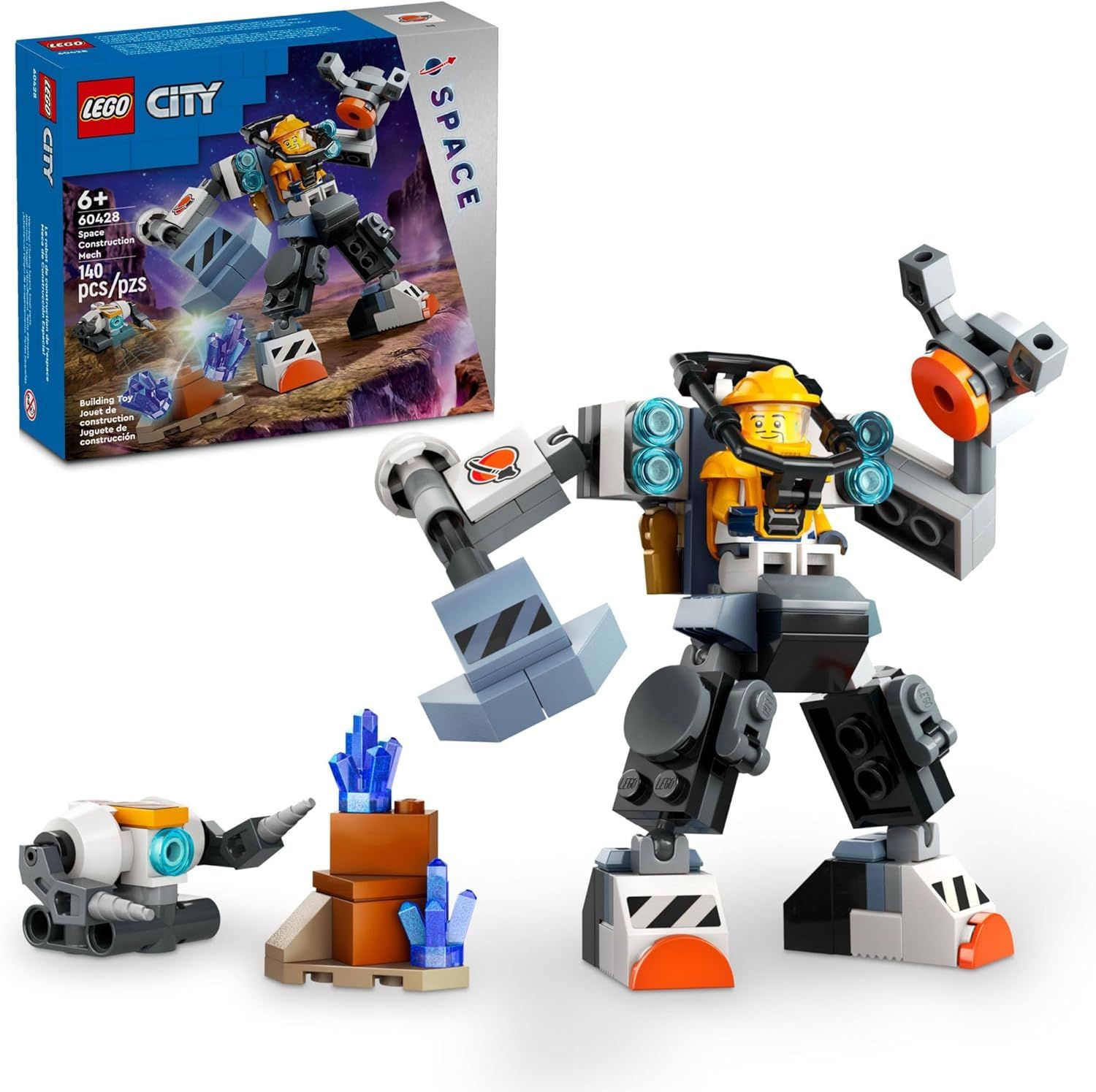 LEGO CITY SPACE CONSTRUCTION MECH 140 PIEZAS