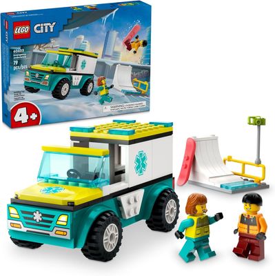 LEGO CITY EMERGENCY AMBULANCE 79 PIEZAS