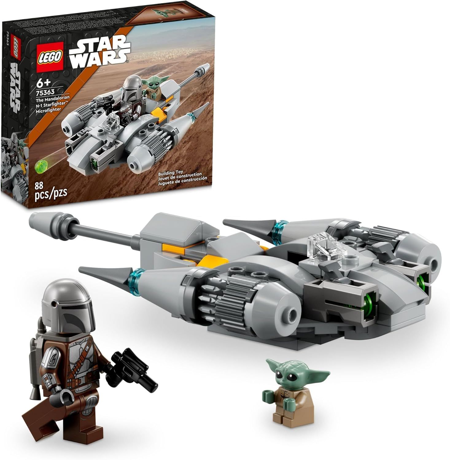 LEGO STAR WARS THE MANDALORIAN N1 STARFIGHTER 88 PIEZAS