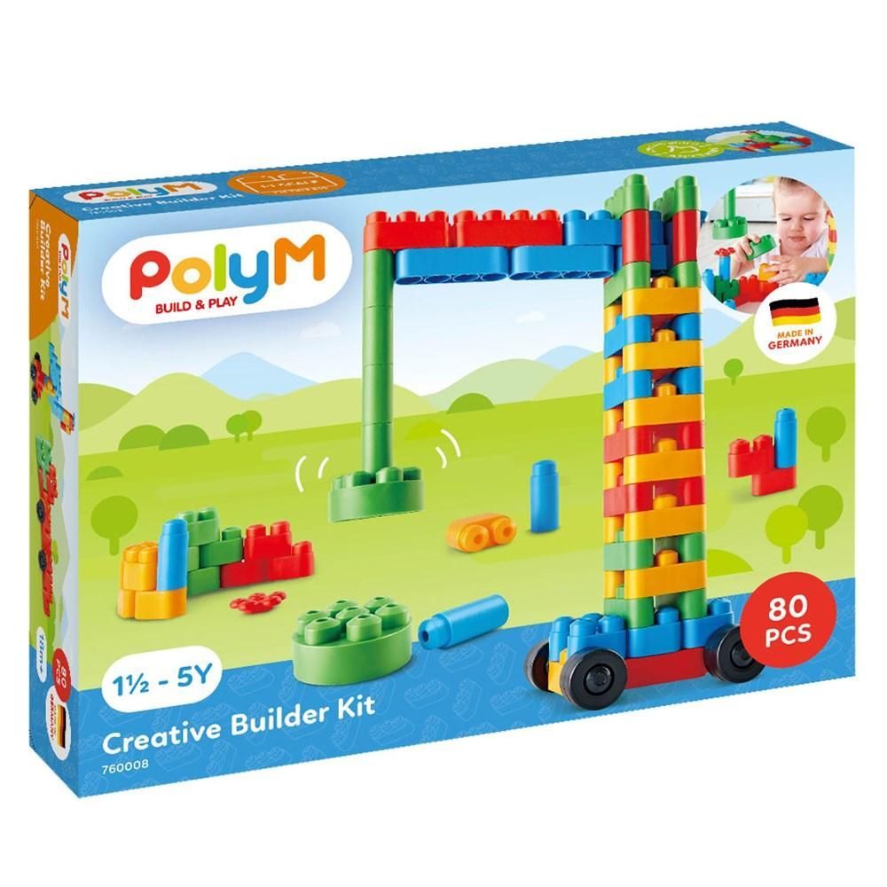 POLY-M BLOQUES 80 PIEZAS