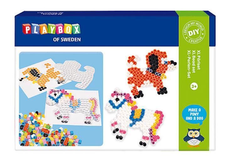 PLAYBOX CUENTAS 600 PIEZAS IRON BEADS ANIMALES
