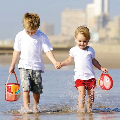 SET DE PLAYA CON BALDE PLEGABLE