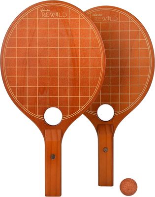 SET PALETAS CON PELOTA REWILD