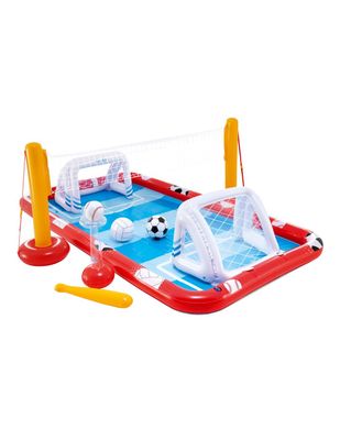 PISCINA CENTRO JUEGO INFLABLE MULTIDEPORTIVO INTEX