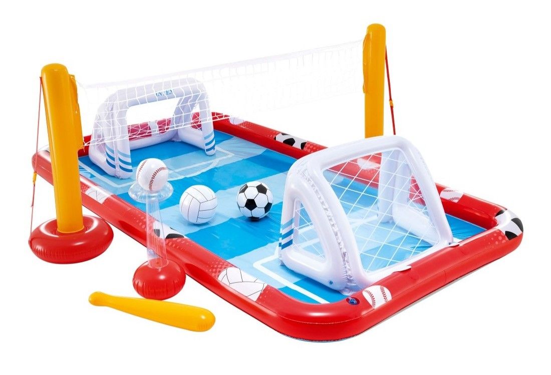 PISCINA CENTRO JUEGO INFLABLE MULTIDEPORTIVO INTEX