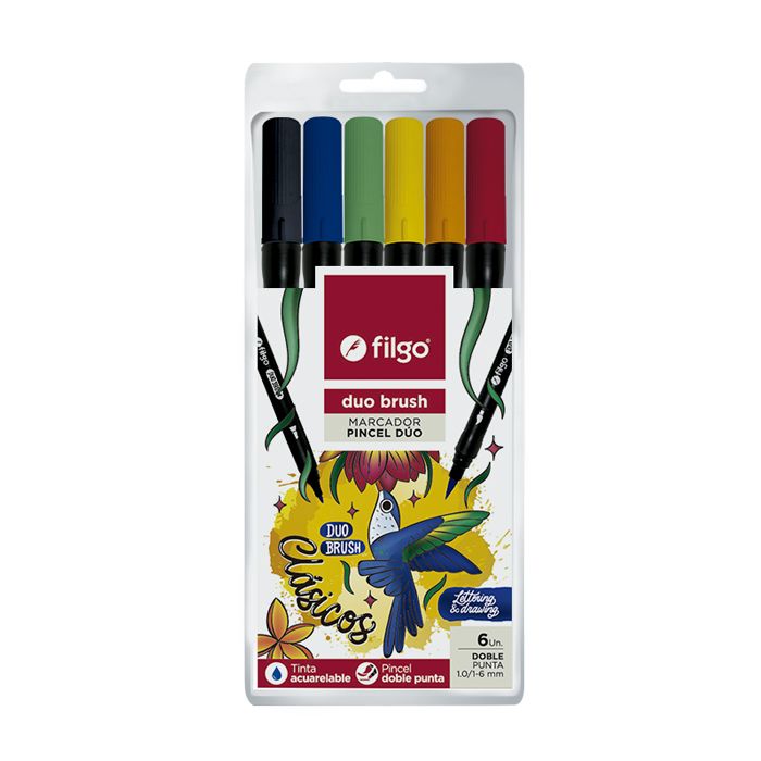 MARCADOR DUO BRUSH PEN CLASICOS