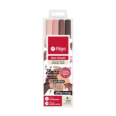 MARCADOR DUO BRUSH PEN TONOS PIEL