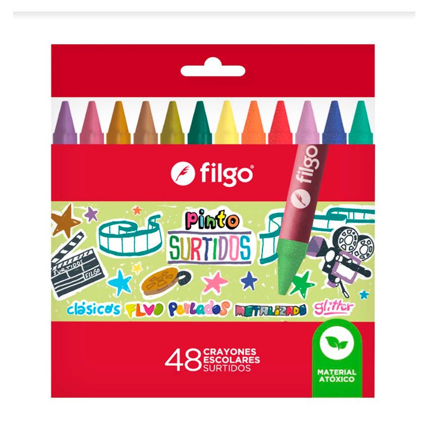 CRAYONES PINTO SURTIDO 48 UNIDADES