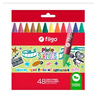 CRAYONES PINTO SURTIDO 48 UNIDADES