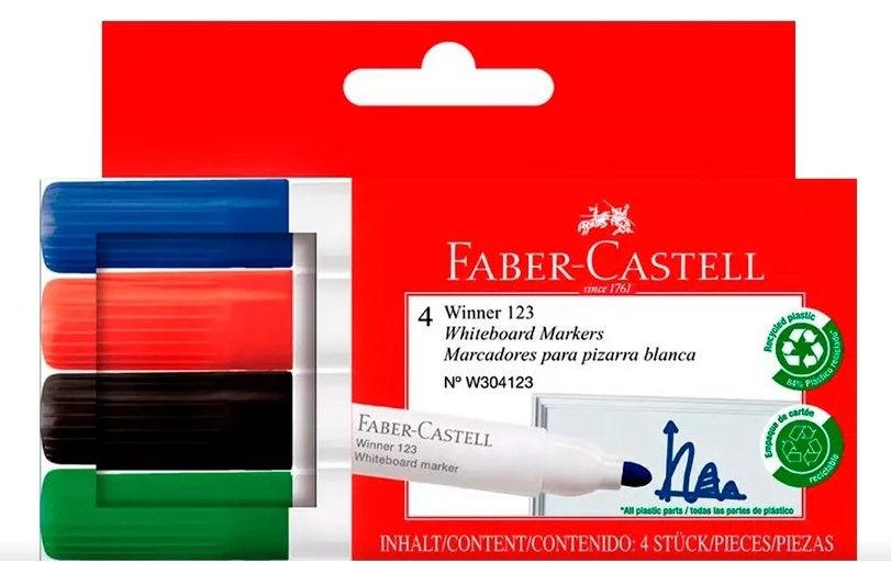 MARCADORES PARA PIZARRA 4 UNIDADES