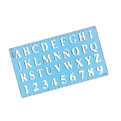 PLANTILLA/NORMOGRAFO LETRA 20MM NEOLITE