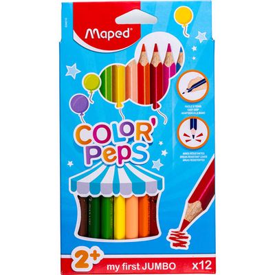 COLOR PEPS COLORES YUMBO 12 UNIDADES MAPED