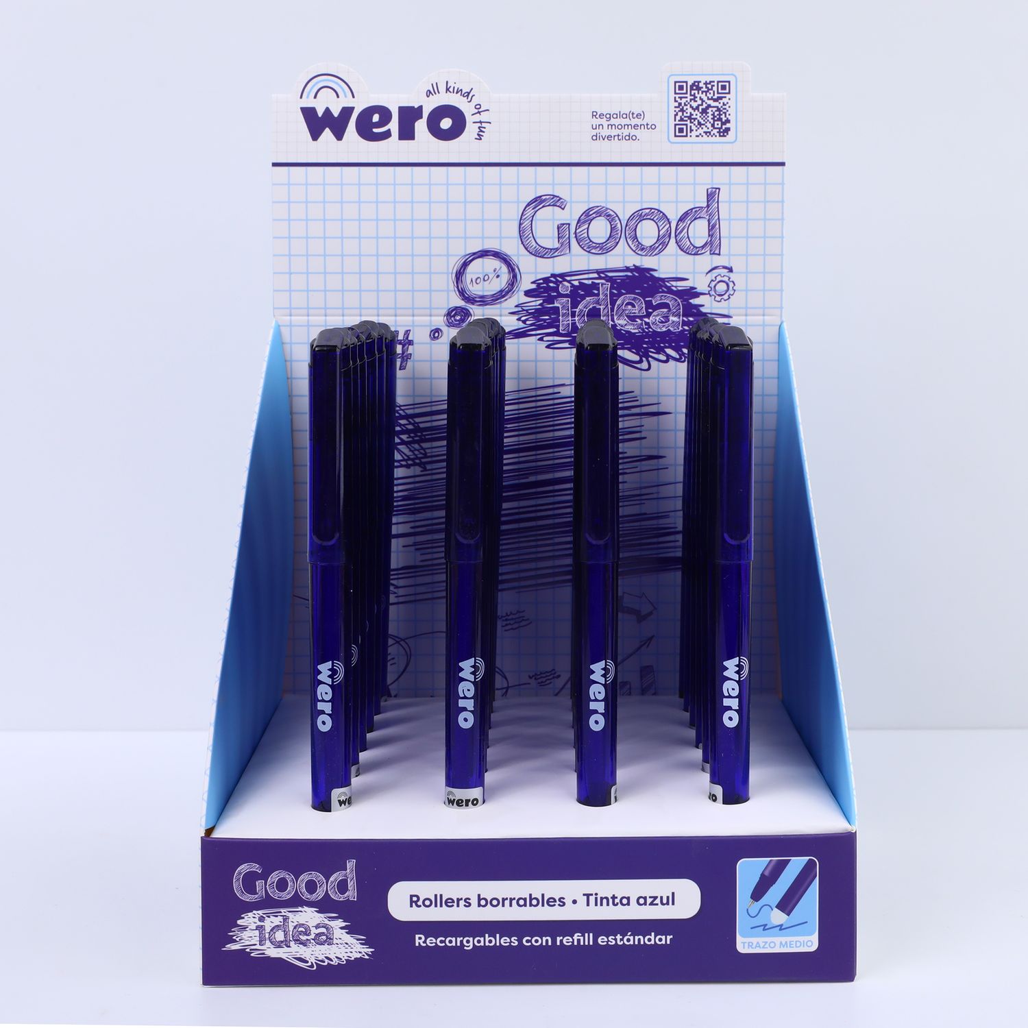 BOLIGRAFOS BORRABLES TINTA AZUL