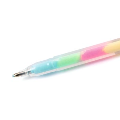 SET DE 6 LAPICERAS CON GEL ARCOIRIS