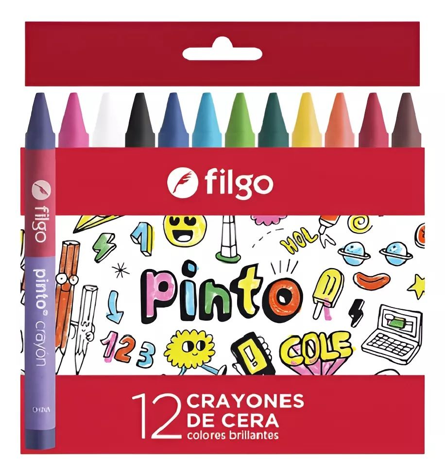 PACK DE 12 CRAYOLAS DE CERA