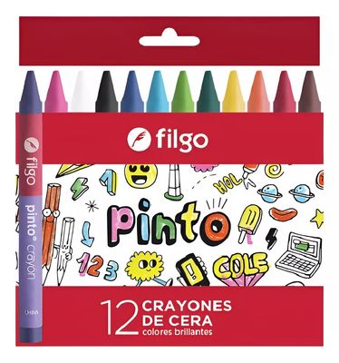 PACK DE 12 CRAYOLAS DE CERA