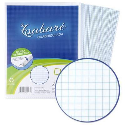 HOJAS TABARE CUADRICULADA, CENTIMETRADA Y MILIMETRADA