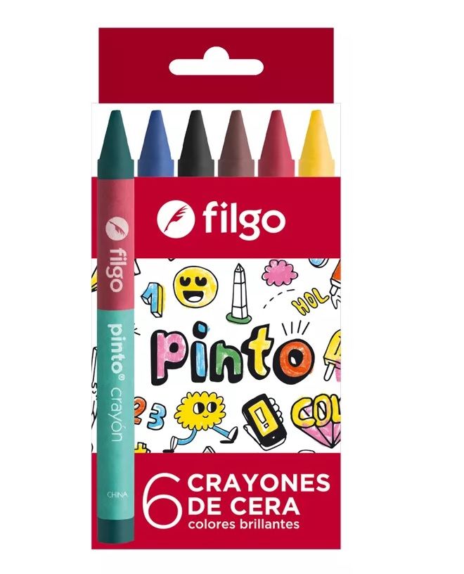 CRAYON DE CERA FINO 6 UNIDADES