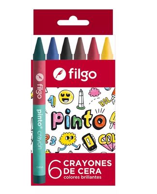 CRAYON DE CERA FINO 6 UNIDADES