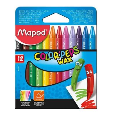 PACK DE 10 CRAYONES DE CERA FINOS