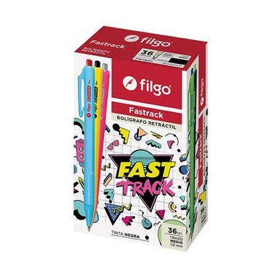 BOLIGRAFO RETRACTIL FASTRACK FILGO 1.0 MM
