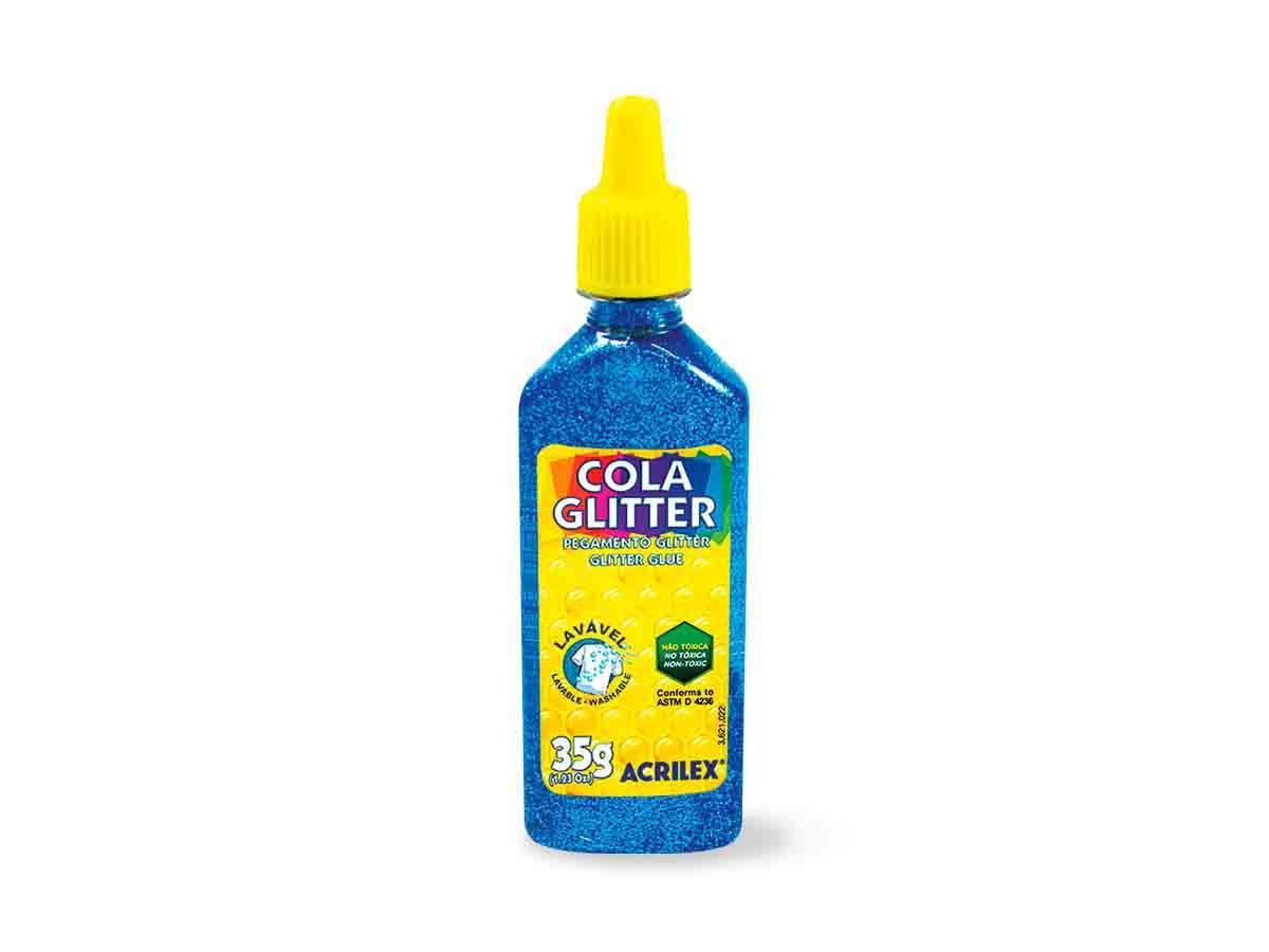 CASCOLA CON BRILLANTINA 35 GRS VARIOS COLORES