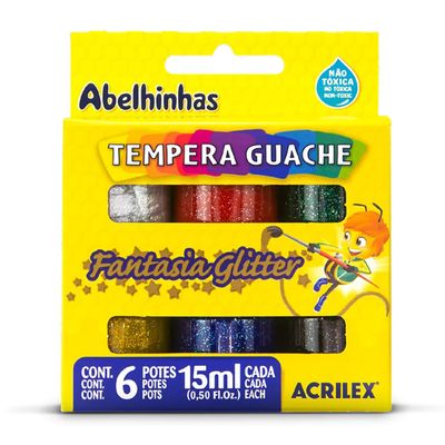 TEMPERA CON GLITTER ACRILEX