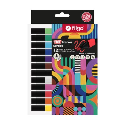 MARCADOR TNT 12 UNIDADES FILGO