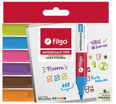 MARCADOR PARA PIZARRA 6UN FILGO