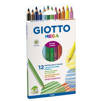 LAPICES DE COLORES MEGA 12 UNIDADES GIOTTO