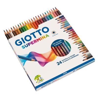 LAPICES DE COLORES SUPERMINA 24 UNIDADES GIOTTO
