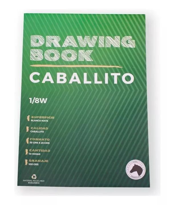 BLOC 10 HOJAS CABALLITO 1/8W 100GRS