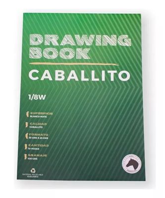 BLOC 10 HOJAS CABALLITO 1/8W 100GRS