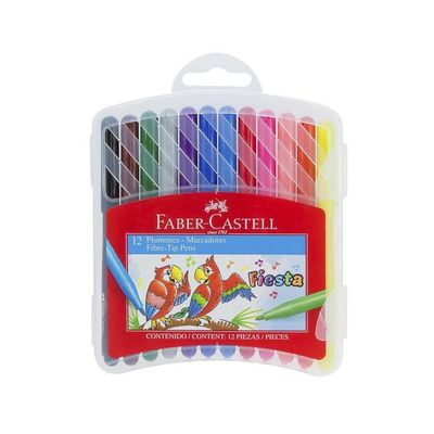 PACK DE 12 MARCADORES FINOS CON ESTUCHE RIGIDO