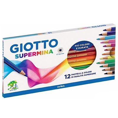 LAPICES DE COLOR GIOTTO SUPERMINA 12 UNIDADES