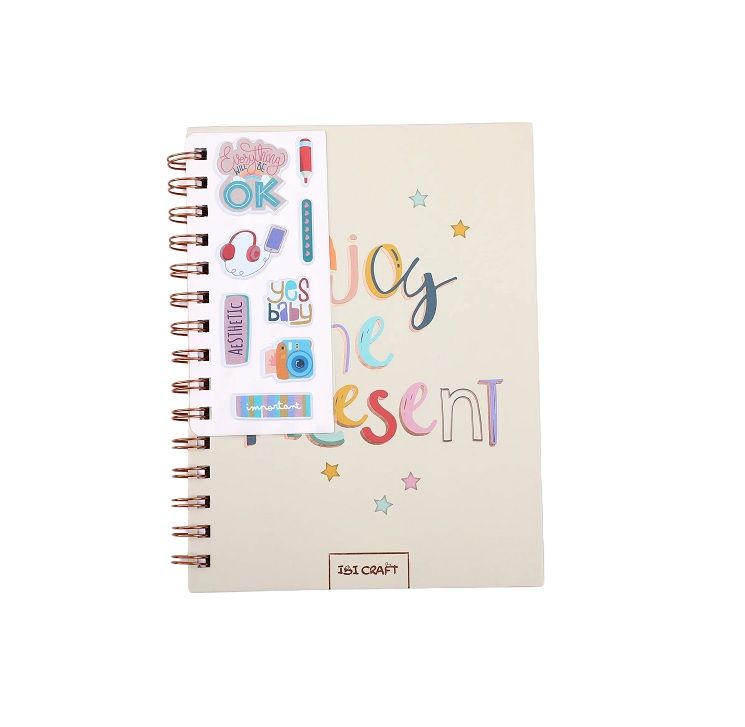 CUADERNO IBI CRAFT ENJOY THE PRESENT 80 HOJAS